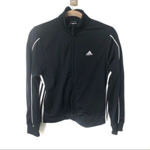 Adidas womens y2k 3 stripe black track jacket size medium